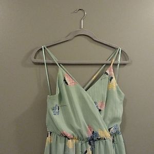 Sienna Sky mint green floral dress in Medium.